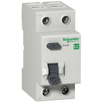 Дифференциальный выключатель Schneider Electric (УЗО) EASY 9 2P 40А 30мА AC 4,5 кА - Электрика, НВА - Модульное оборудование - Дифференциальные автоматы - Магазин сварочных аппаратов, сварочных инверторов, мотопомп, двигателей для мотоблоков ПроЭлектроТок